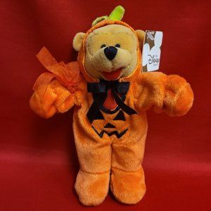 Disney Pooh in Pumpkin Suit Bean Bag Plush